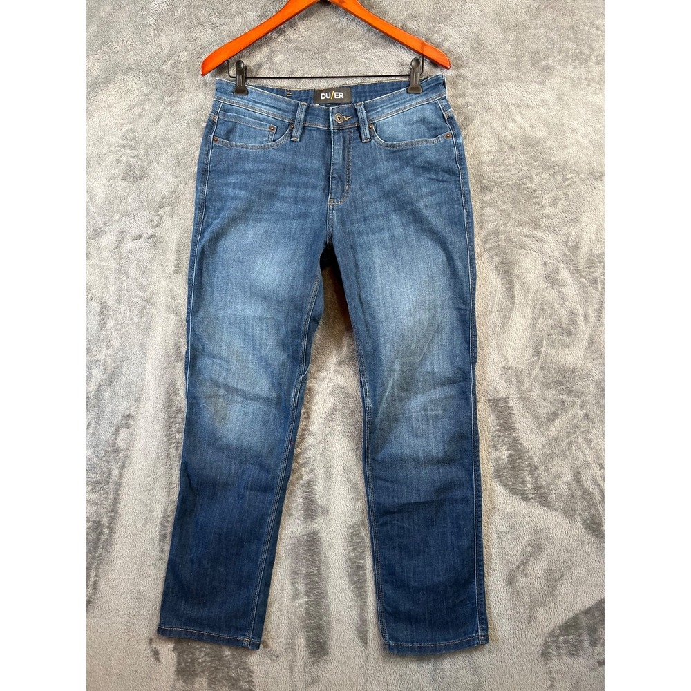 DU/ER DUER Jeans Mens 30x30 (32x30) Blue Slim Straight Performance Denim Stretch